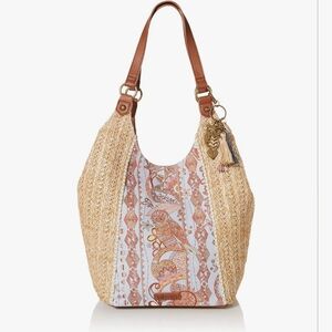 Sakroots Roma Straw Shopper Owl 🦉 Bag Boho